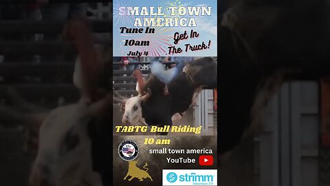 Subscribe And Tune In at 10am Bull Riding from Cowboy Church of Corsicana Small Town America