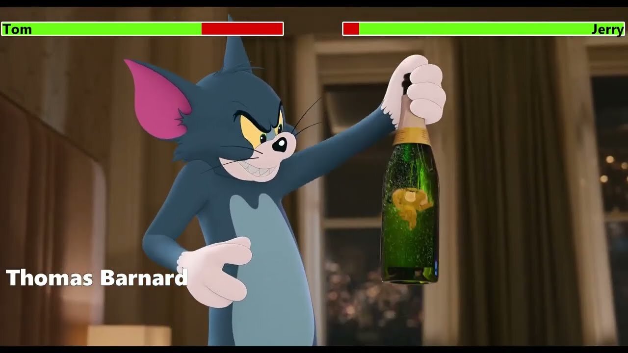 Tom and Jerry (2021) Hotel Room Battle with healthbars