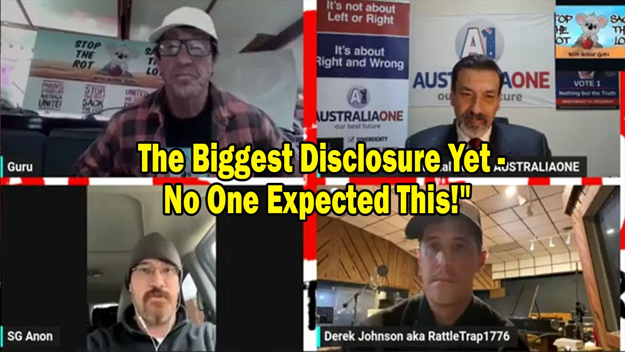 Derek Johnson & SG Anon Update Oct 15: "The Biggest Disclosure Yet - No One Expected This!"