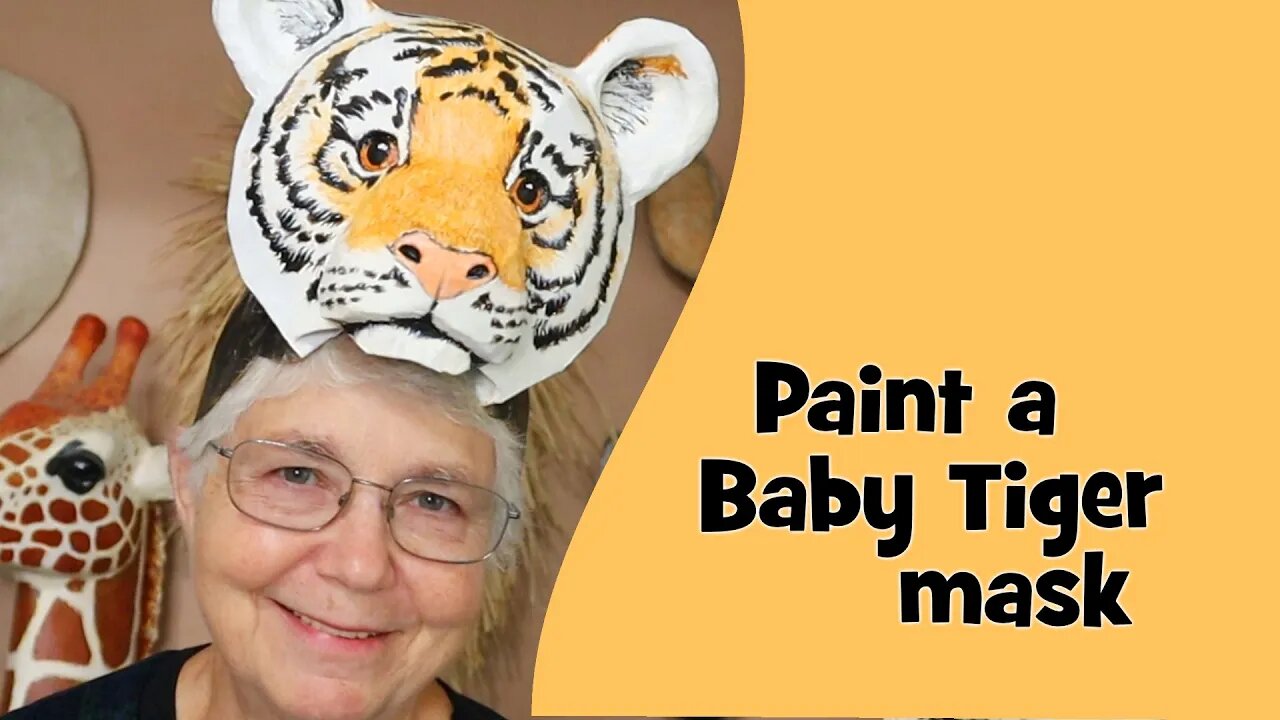 Easy Way to Paint a Baby Tiger Mask - Even if You Don't Know How