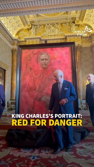 KING CHARLES'S PORTRAIT: RED FOR DANGER