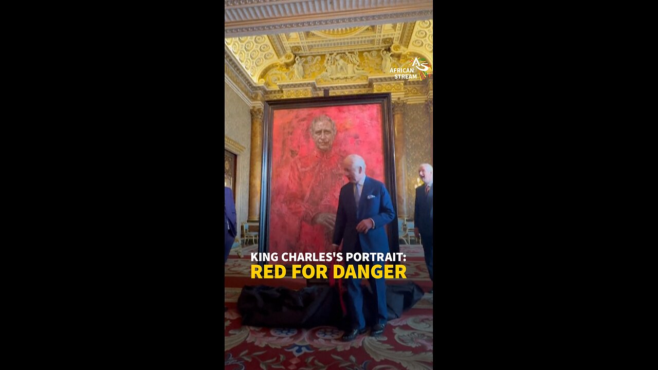 KING CHARLES'S PORTRAIT: RED FOR DANGER