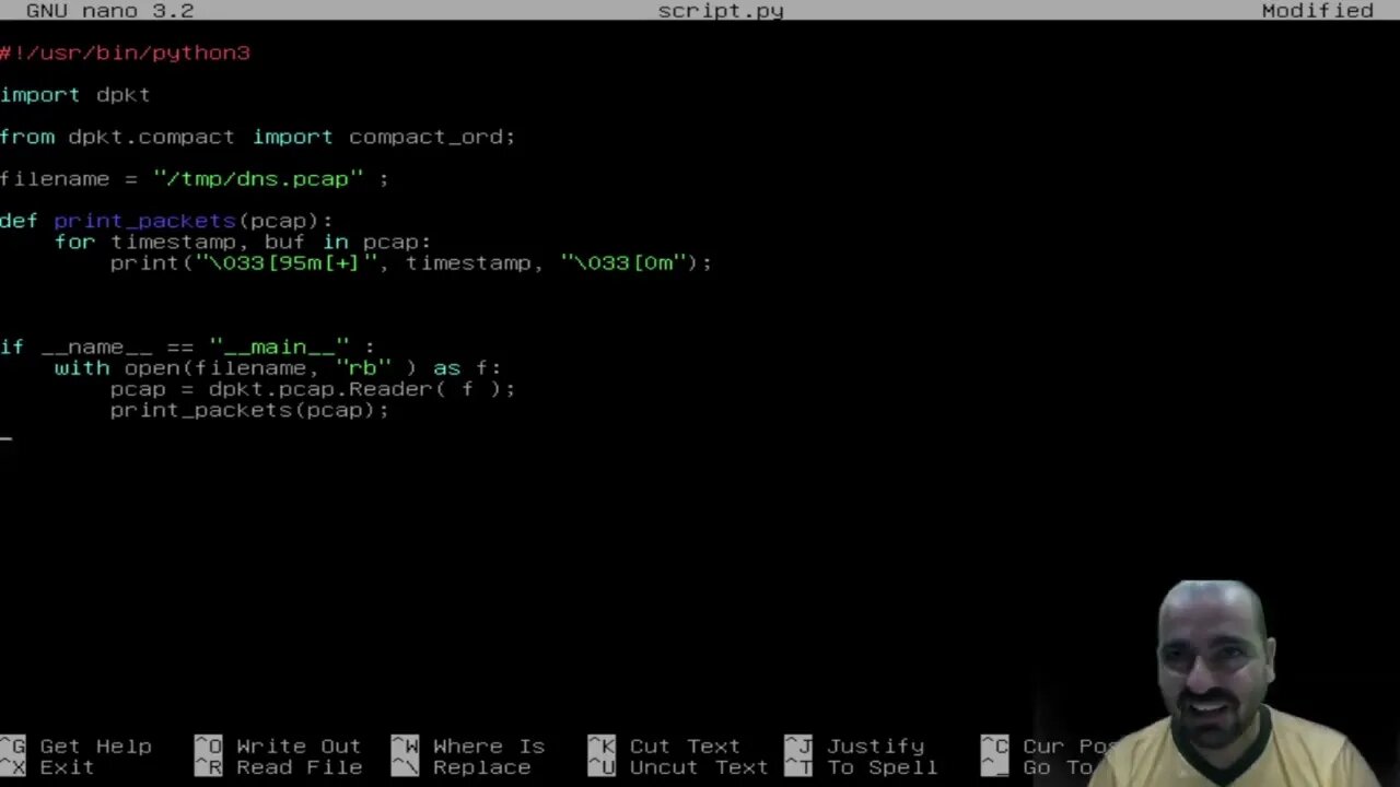 Curso Hacker - Sniffer na rede - Parte 5 (ANALISANDO REDE COM PYTHON)