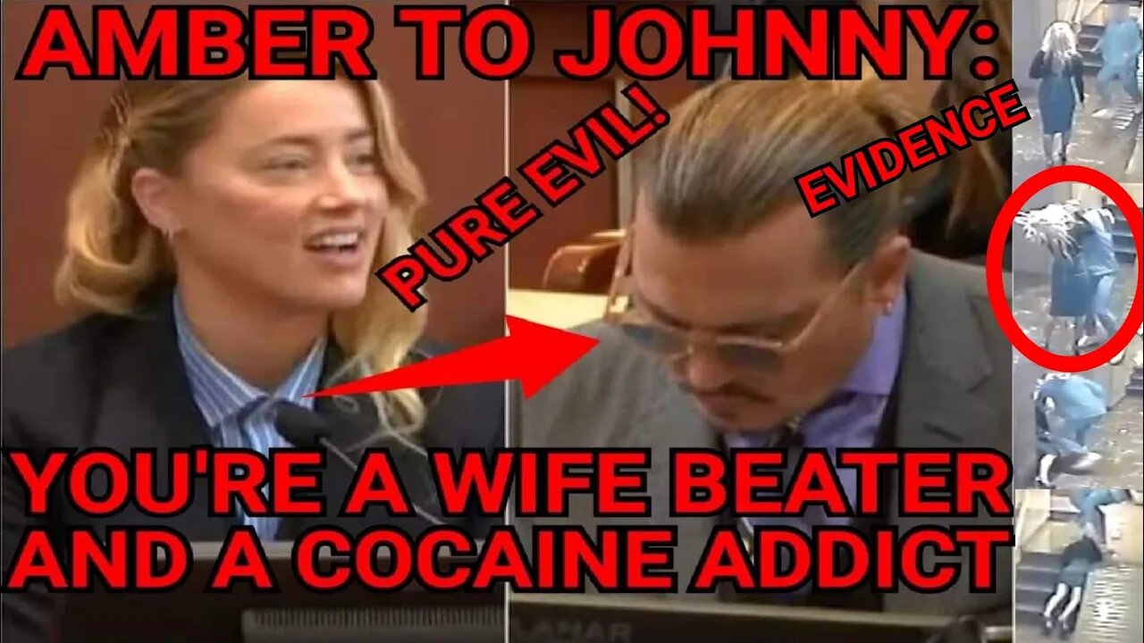 AMBER HERD FURIOUS CALLS JOHNNY DEPP AN EVIL DRUG ADDICT & A WIFE BEATER. WITH EVIDENCE