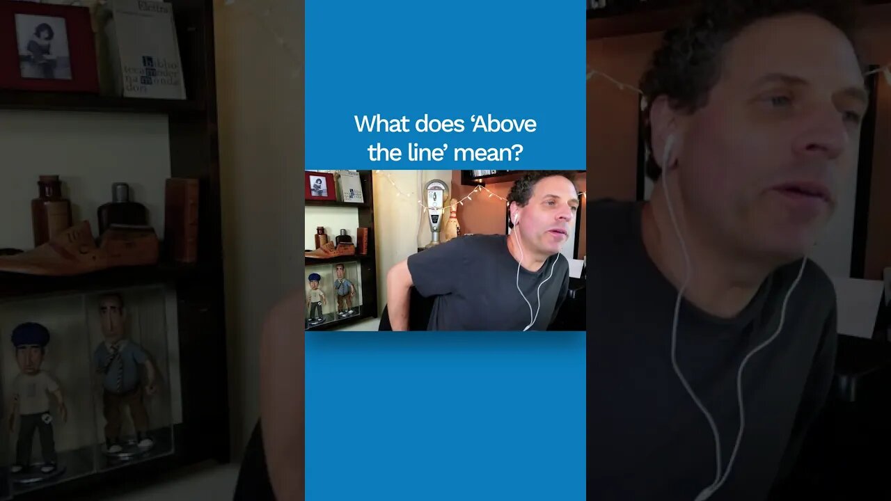 What does “Above The Line” Mean? - Screenwriting Tips & Advice from Writer Michael Jamin #shorts