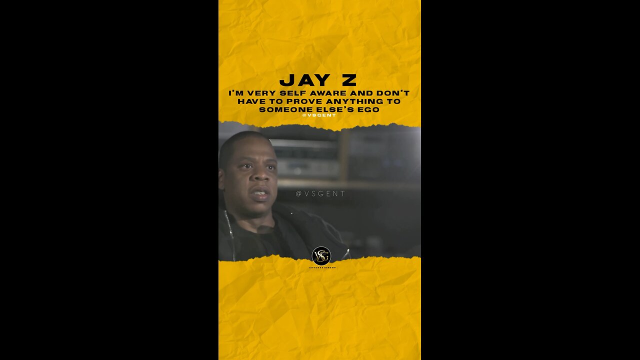 #jayz I’m very self aware & don’t have 2 prove anything to someone else’s ego. 🎥 @bbcradio1