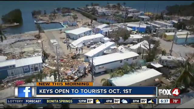 Irma recovery: Florida Keys will open to visitors Oct. 1