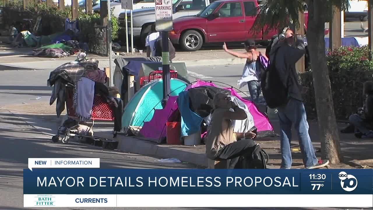 Mayor details homeless proposal