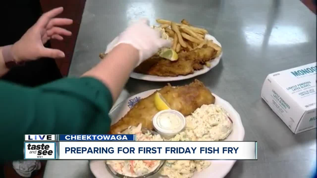 Preparing for a home-cooked fish fry at Leonard Post VFW