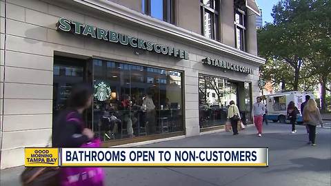 Starbucks CEO announces bathrooms open to non-customers