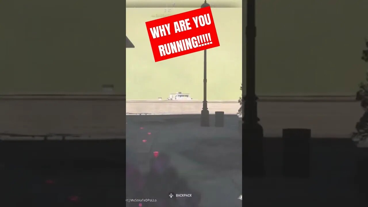 WHY ARE YOU RUNNING!!! #callofduty #warzonegameplay #callofdutymodernwarfare2 #youtubeshort