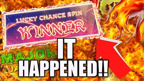 UNREAL!! THE BIGGEST LUCKY CHANCE SPIN WINNER ON DRAGON LINK! MASSIVE $250 BET