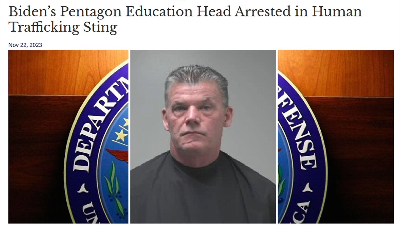 JOE BIDEN'S HEAD OF PENTAGON ELEMENTARY SCHOOL EDUCATION ARRESTED FOR HUMAN TRAFFICKING! - King Street News