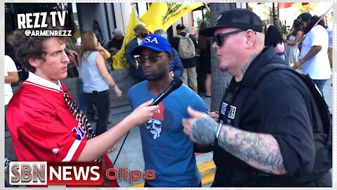 Protesters Chant "F* Joe Biden!" at CNN | Let's Go Brandon! - 4721