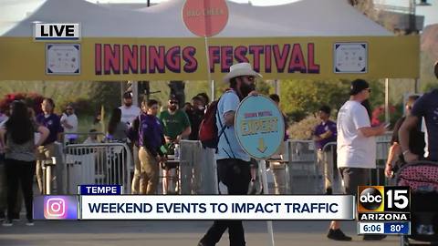 Several major festivals across the Valley this weekend, including Tempe