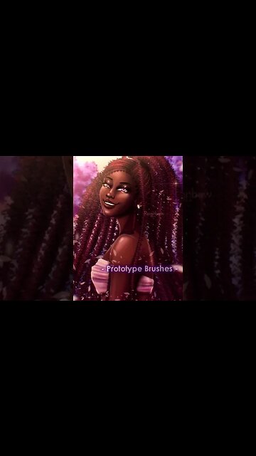 Easy Black Hair Drawing Curls Digital Brushes - Reignebo Art Hair Styles n.3!