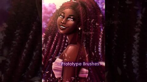 Easy Black Hair Drawing Curls Digital Brushes - Reignebo Art Hair Styles n.3!
