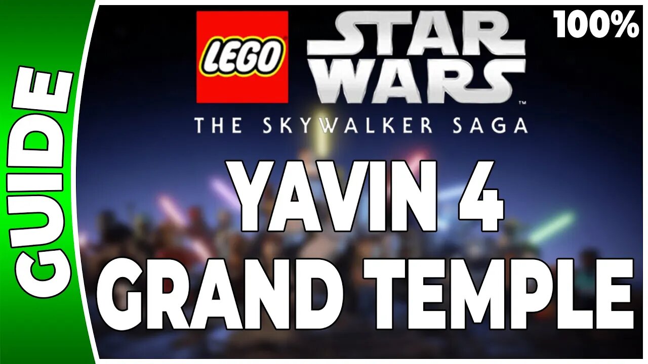 LEGO Star Wars : La Saga Skywalker - YAVIN 4 - GRAND TEMPLE - 100% Briques, Datacarte, Vaisseaux …