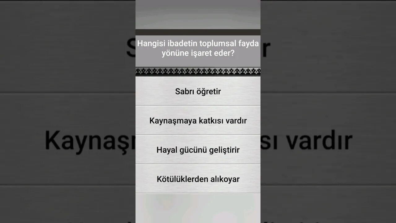 #yarışma #bilgi İSLÂMÎ BİLGİ YARIŞMASI