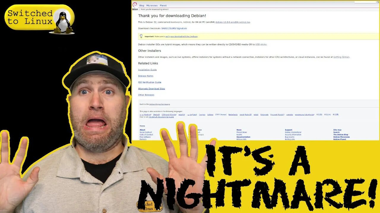 Navigating Debian's Nightmare Website