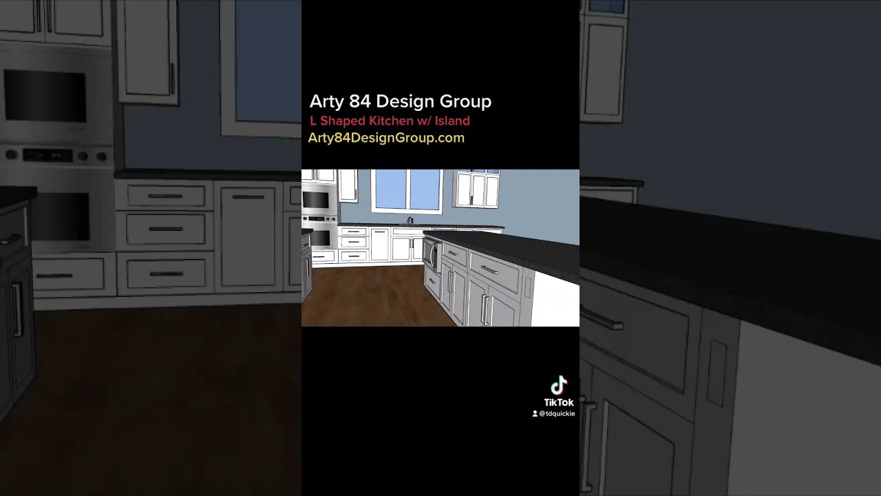 L Shaped #Kitchen #Design - Arty 84 Design Group