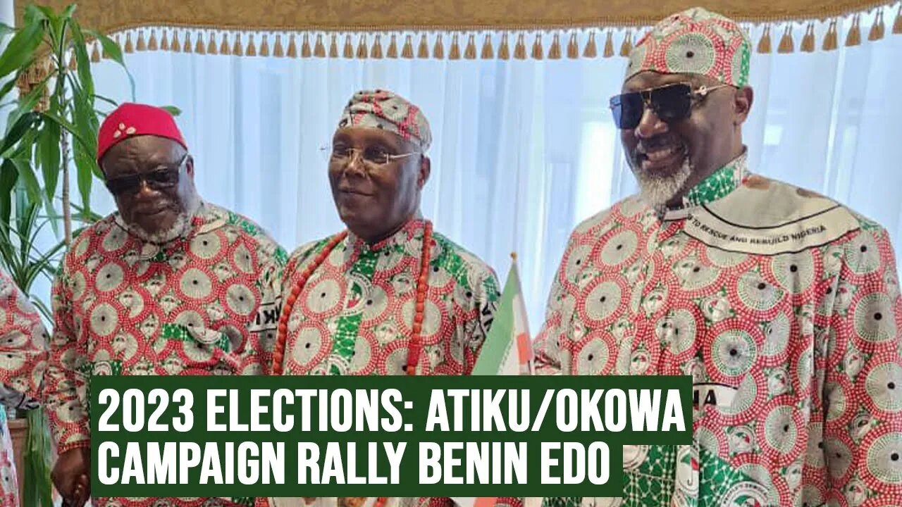 2023 ELECTION: PDP Presidential Campaign Rally Benin City EDO State