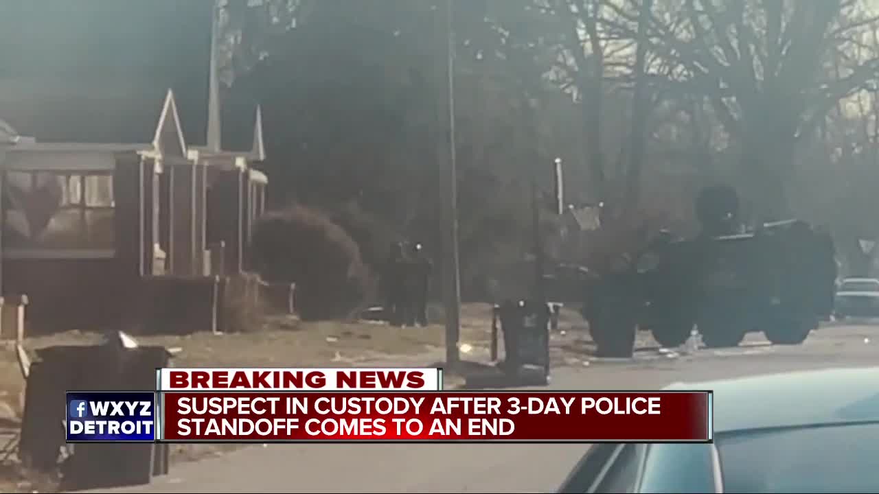 Barricaded gunman situation ends at Detroit home after 3 days