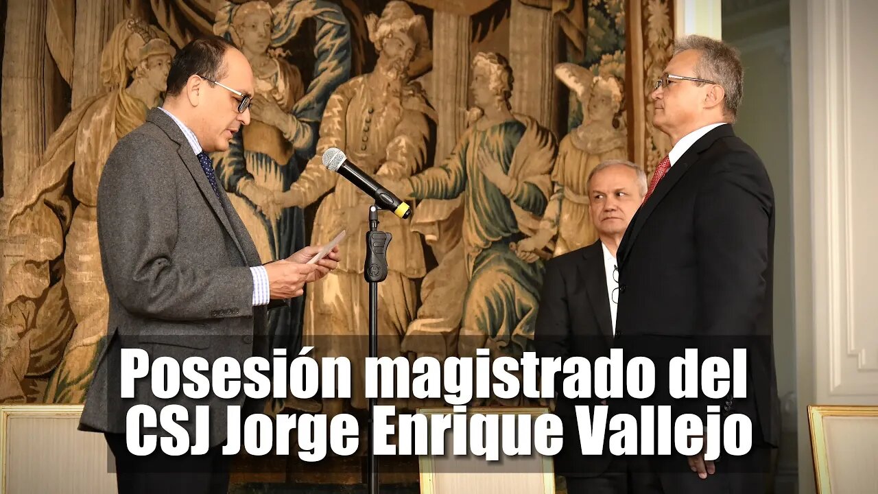 🎥Posesión del magistrado del Consejo Superior de la Judicatura Jorge Enrique Vallejo👇👇