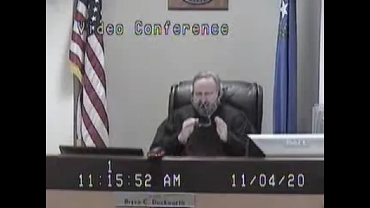 Disgraced Bryce Duckworth Clark County Family Court Judge in the Lovelady matter 11/04/2020