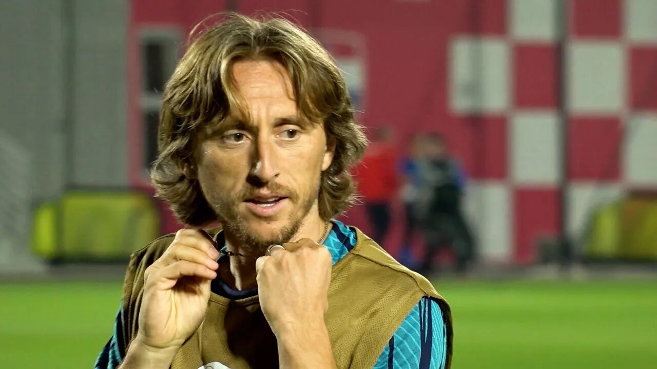 Luka Modric looks RELAXED as Croatia train on eve of World Cup Semi-Final against Argentina