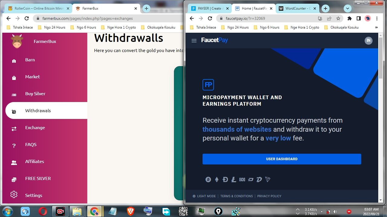 How To Make Money For Free Viewing Paid To Click Adverts At FarmerBux Withdraw At FaucetPay Wallet