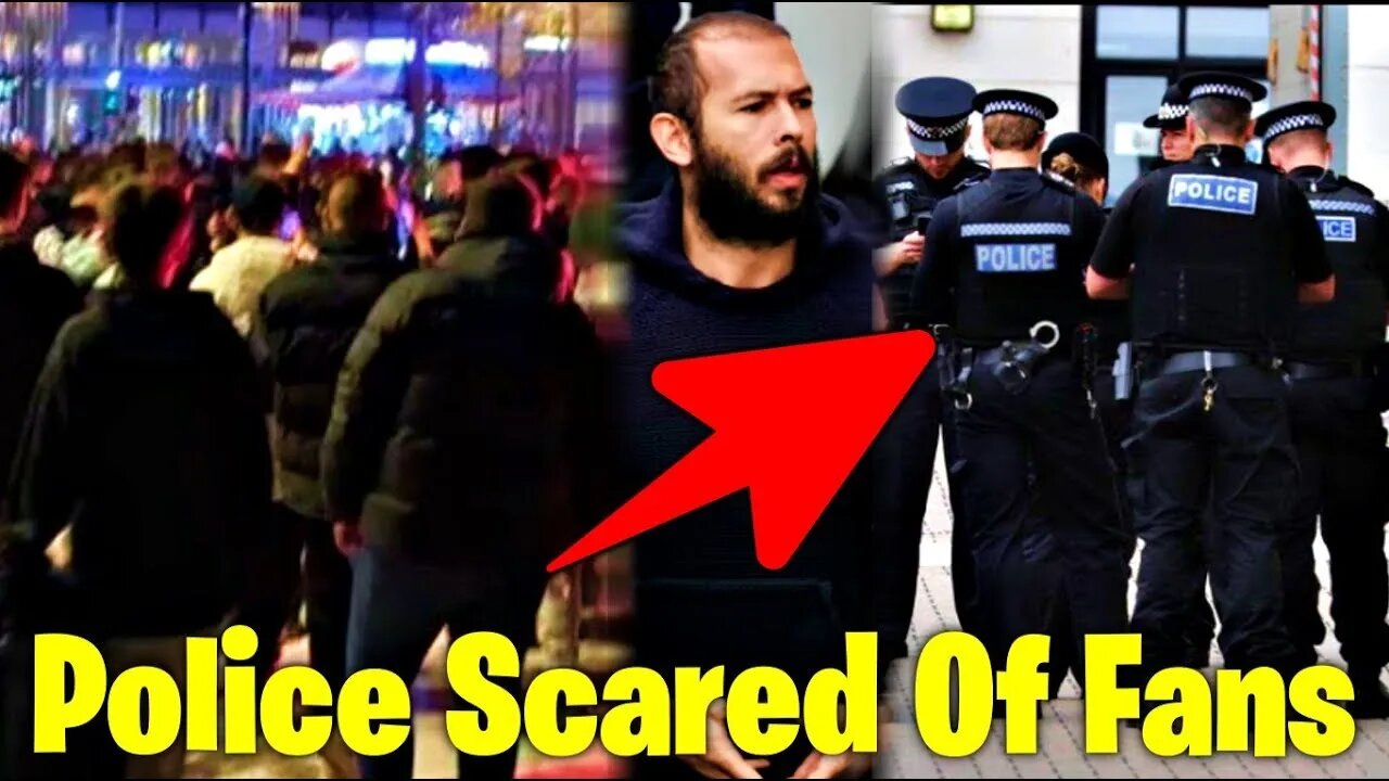 10,000 Andrew Tate Fans SCARED Police In Protest