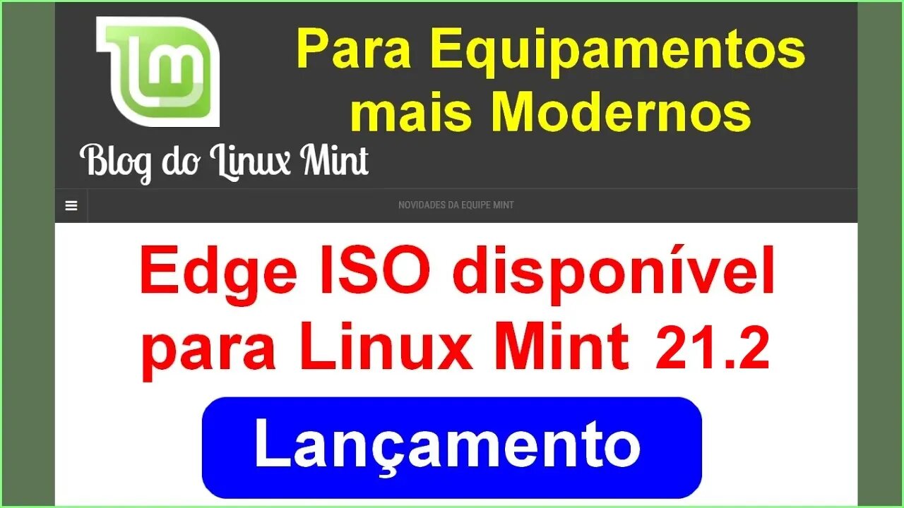 Lançamento da Linux Mint Edge ISO para Equipamentos mais modernos.