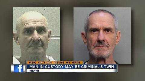 Man in jail claims to be mistaken for fugitive twin brother