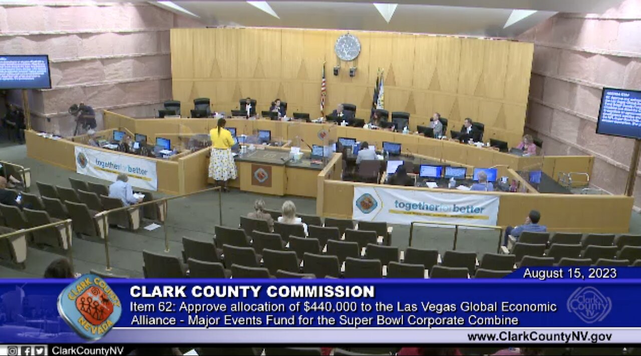 Clark County Commissioners earmark $440,000 for Super Bowl Corporate Combine