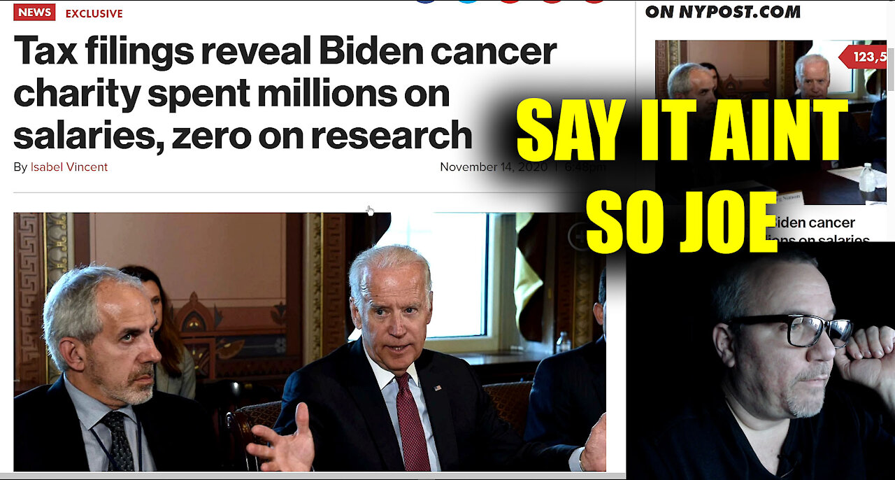 Biden cancer charity spent millions on salaries, zero on research, Tax filings reveal