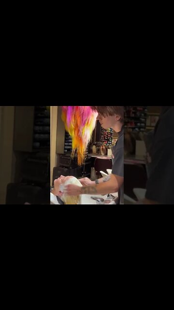 Baby blonde transformation painted by @saint and cut by Jordan M