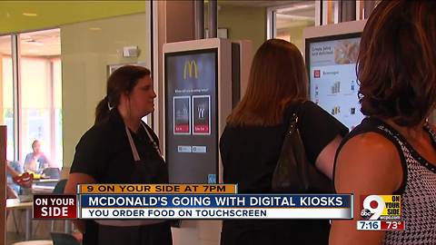 McDonald's adding digital kiosks