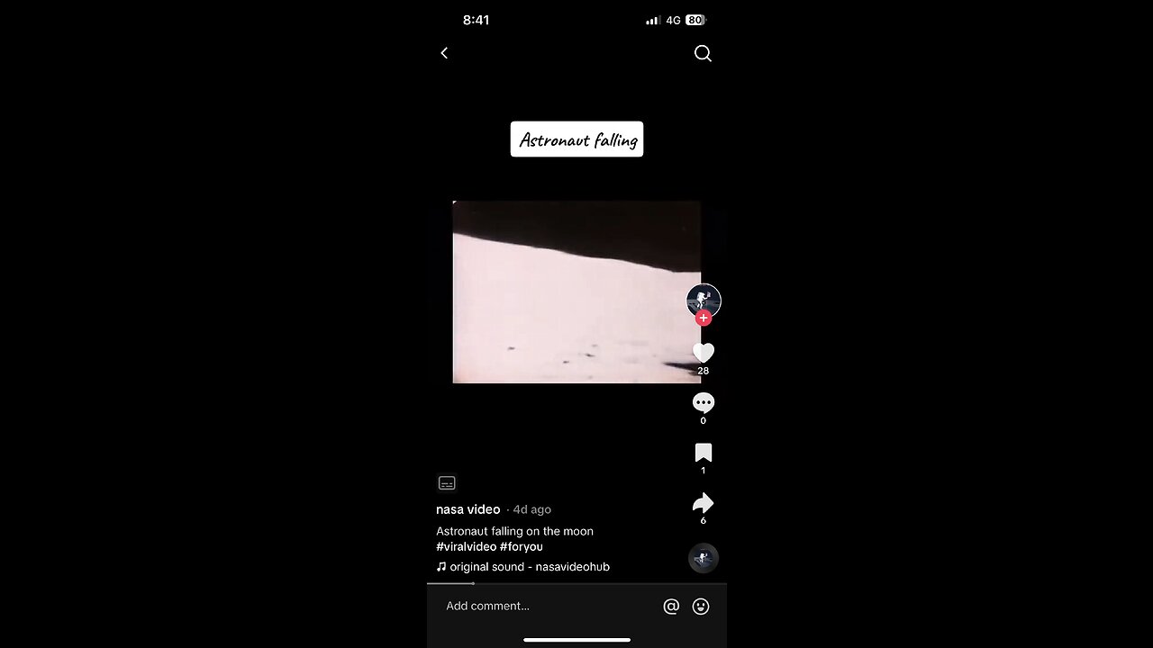 Astronaut falling on the moon #viralvideo #foryou