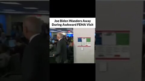 Joe Biden WANDERS AWAY During Strange FEMA Visit!