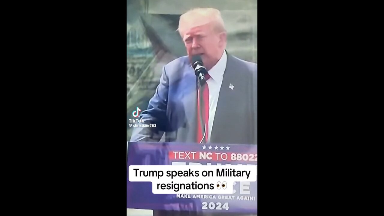 PRESIDENT TRUMP SPEAKS ON MILITARY RESIGNATIONS 🍿🐸🇺🇸