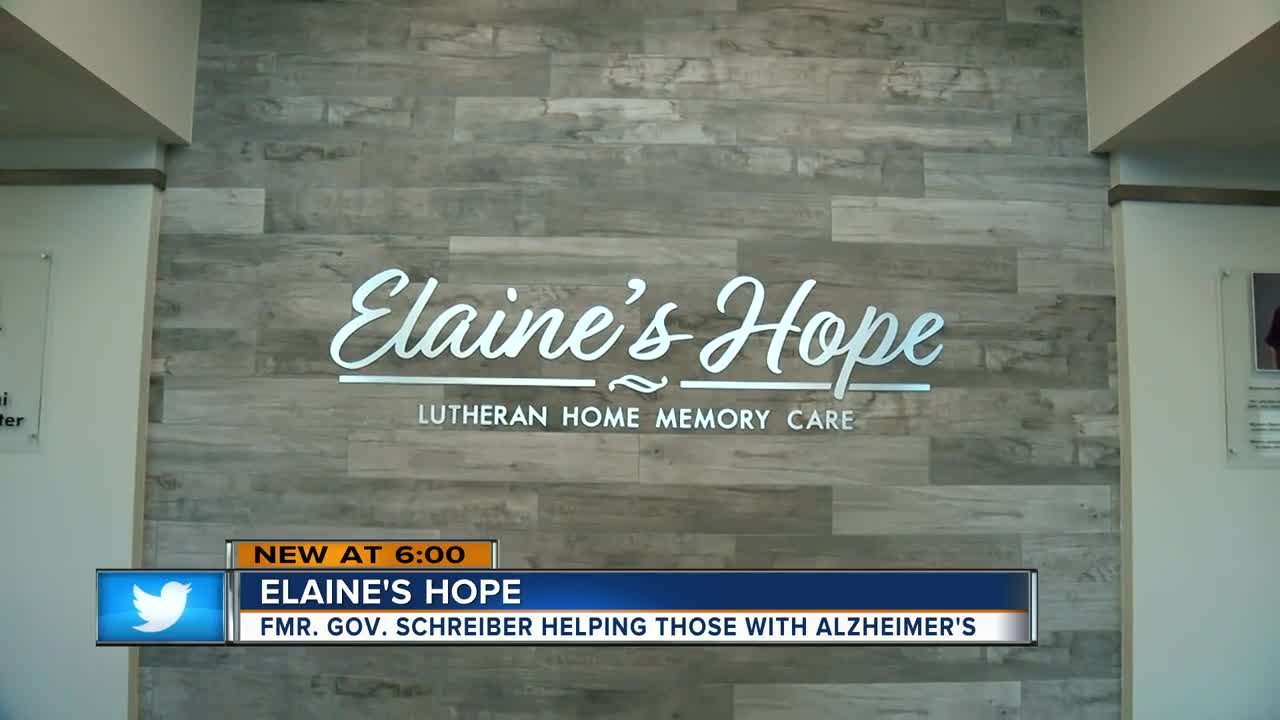 Elaine's Hope: Former Governor Schreiber helping those with alzheimers