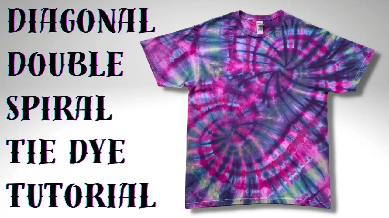 Tie-Dye Designs: Diagonal Double Spiral Twofer Muck Ice Dye