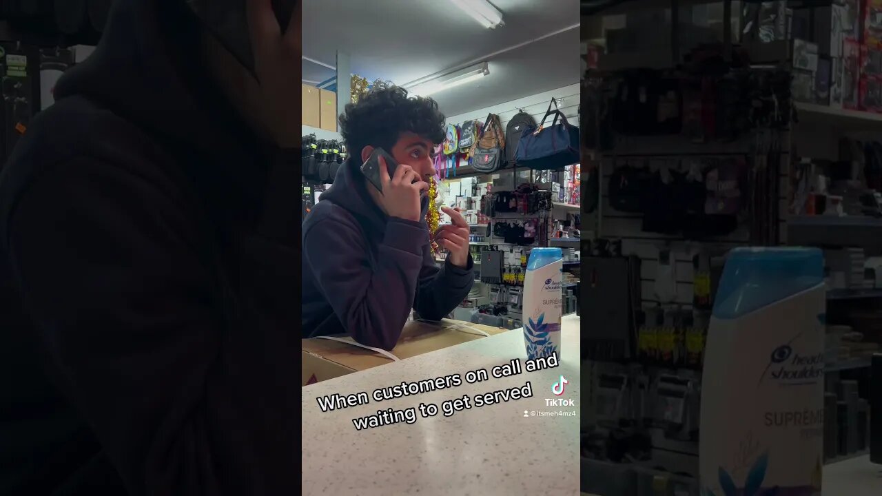 Waiting to be served while on call #youtubeshorts #funnyvideo #trending #newvideo #follow #uk