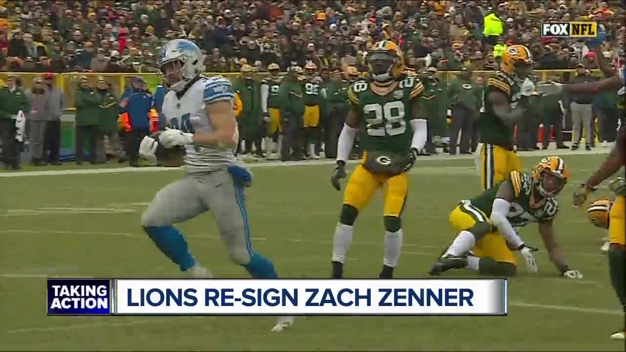 Zach Zenner re-signs with Lions