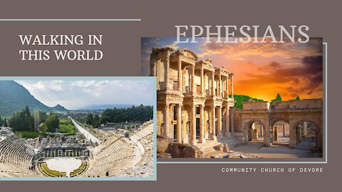 Ephesians 5:1-14 - Learning to walk in the Light & not in darkness