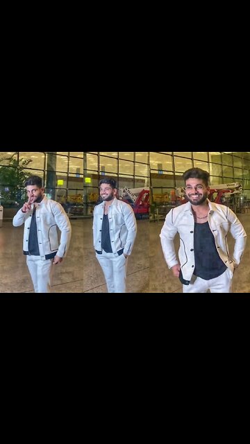 Shiv Thakare Looking Handsome as Always Hi is Winner For Their Fans Spotted at Airport