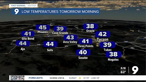 Nice weather remains over southern Arizona