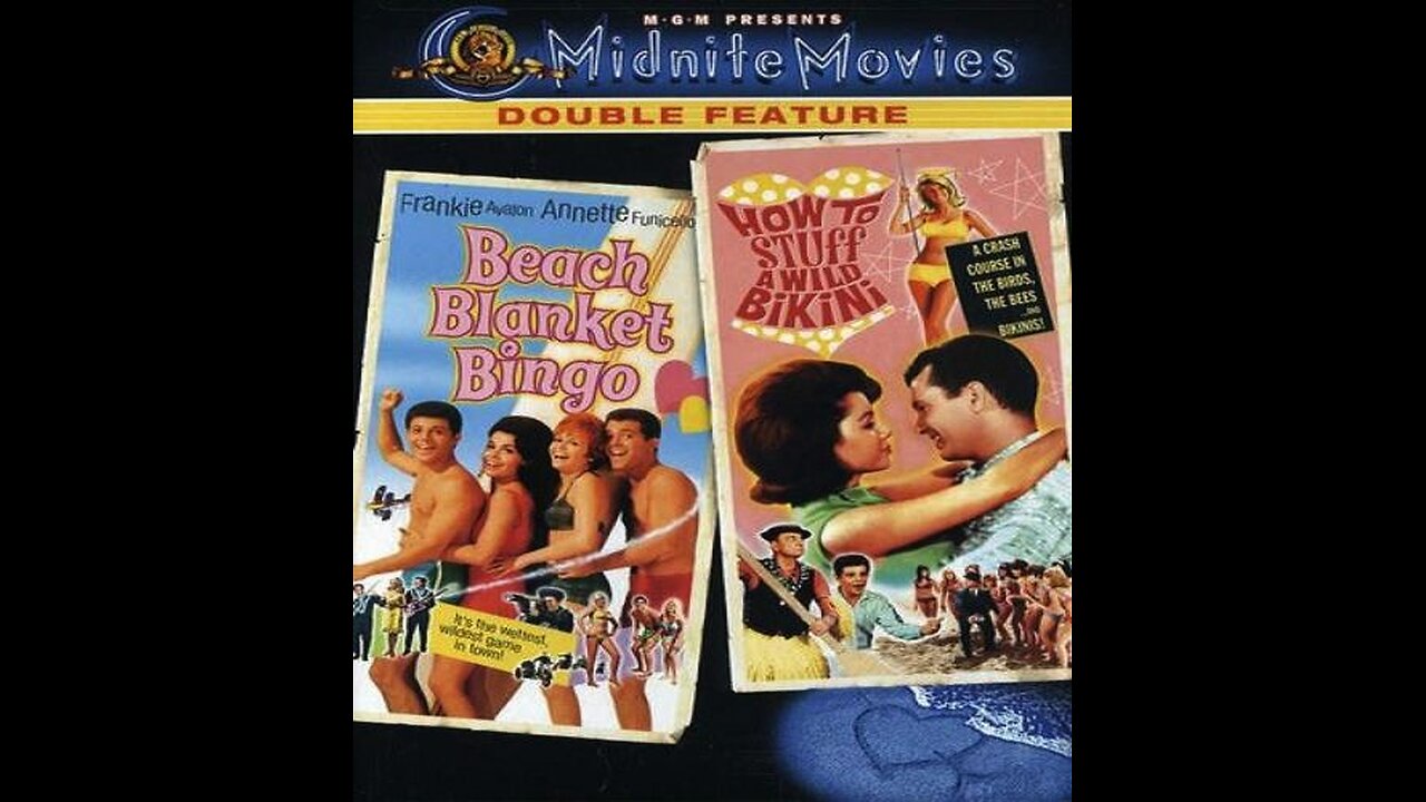 BEACH BLANKET BINGO 1965 & HOW TO STUFF A WILD BIKINI 1965 Frankie & Annette DOUBLE FEATURE