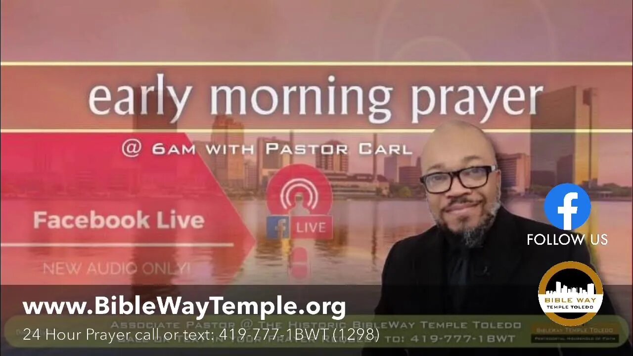 RE-AIR Early Morning Pryer with Pastor Carl